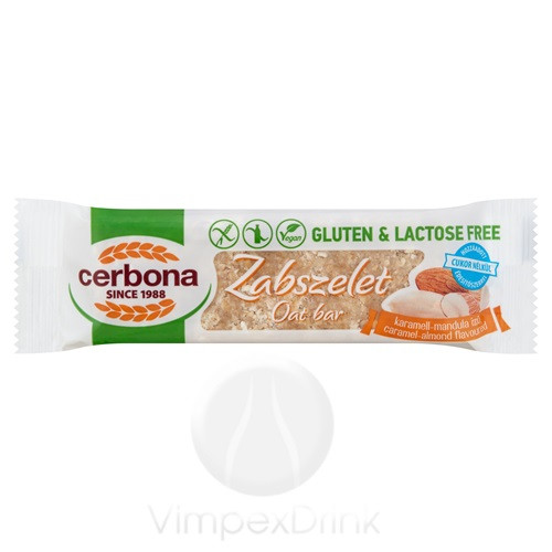 Cerbona GM Karamell-mandula ízű zabszelet 40g