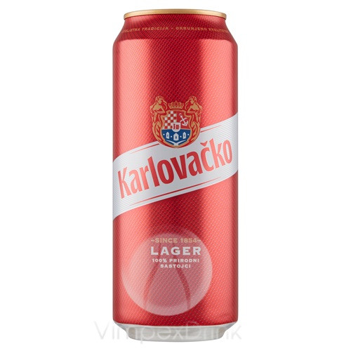 Karlovacko világos sör 0,5l DOB  /24/