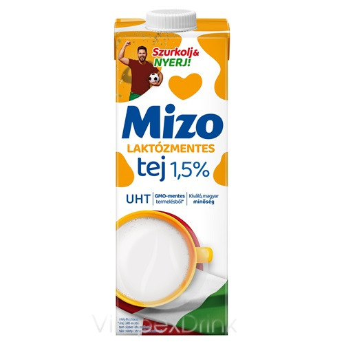 MIZO UHT TEJ 1,5% LAKTÓZMENTES 1L