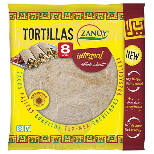 Zanuy Teljes Kiőrlésű Tortilla 20cm 8db 320g