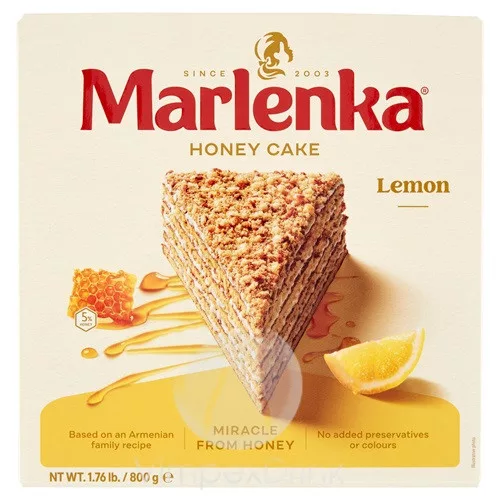 Marlenka mézes citromos torta 800g