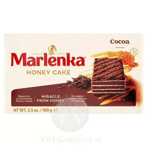 Marlenka mézes kakaós torta 100g