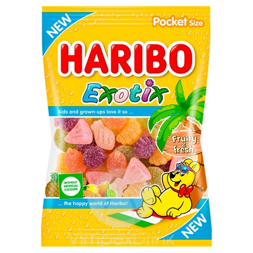 Haribo Exotic Gumicukor 100g /26/