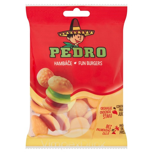 Pedro Gumicukor Fun Burgers 80g /20/