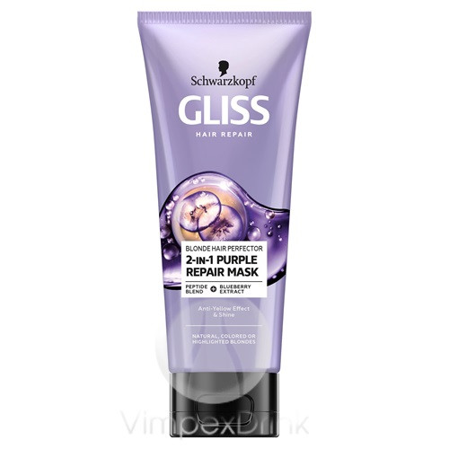 Gliss pakolás 200ml Blonde Perfector 2in1