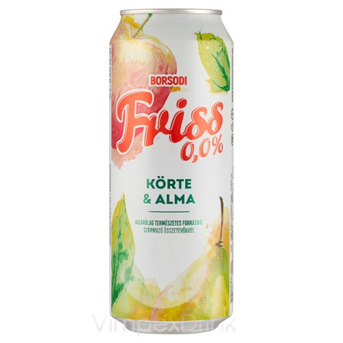 borsodi friss körte-alma 0,0% dobozos 0,5l /24/