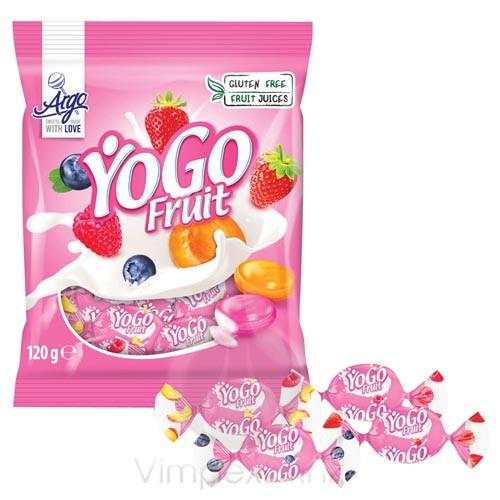 Argo Yogo Fruit cukorka 120g /28/