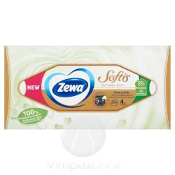   Zewa Softis 4rét.dob. papír zsebkendő NaturalSoft 80 db Új