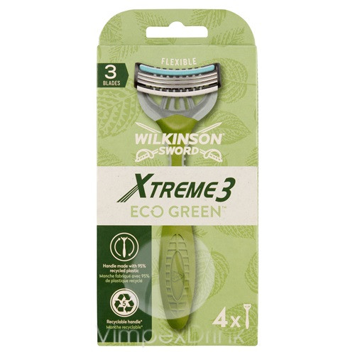 Wilkinson EXTREME3 ECO Green 4 db-os eldobható borotva