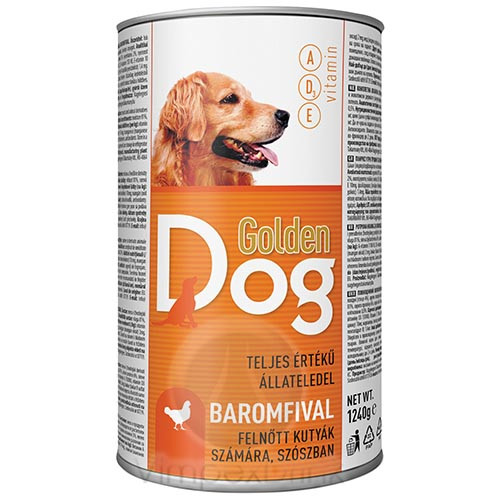 Golden Dog kutyaeledel konzerv baromfi telj.ért. 1240g