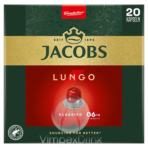 Jacobs NCC Lungo 6 classico kapszula 20db 104g