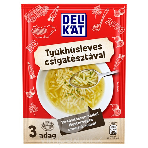 DELIKÁT Tyúkhúsleves csigatésztával 40g