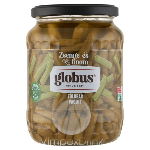 GLOBUS KONZERV Zöldbab 720ml üveg