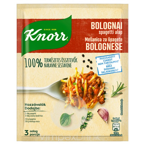 KNORR 100% Term. Alap 38g Bol. spagetti