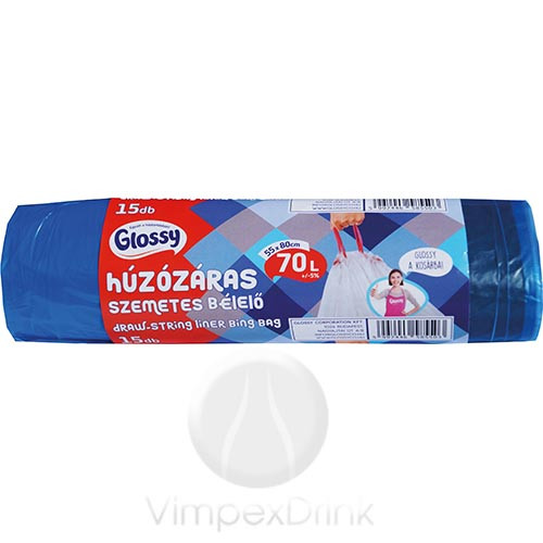 Glossy Szalagbehúzós szemetes 70L