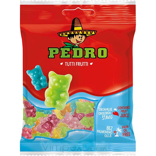 Pedro Gumicukor Tutti Frutti 80g /20/