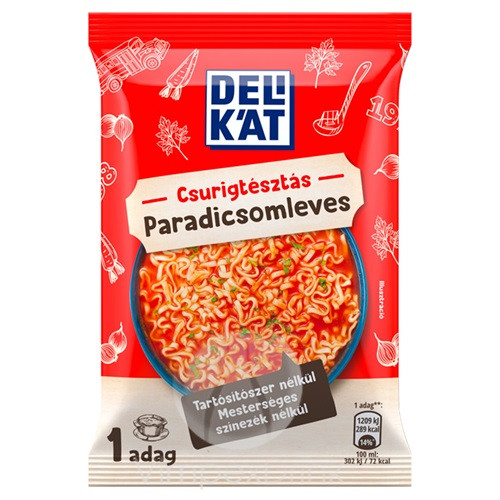 Delikát Csurigtésztás Paradicsomleves 61g