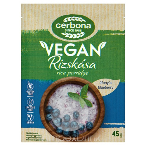 Cerbona Vegán rizskása áfonya GM 45G