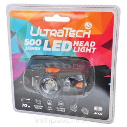 ULTRATECH Fejlámpa LED 5w 500lu ACCU