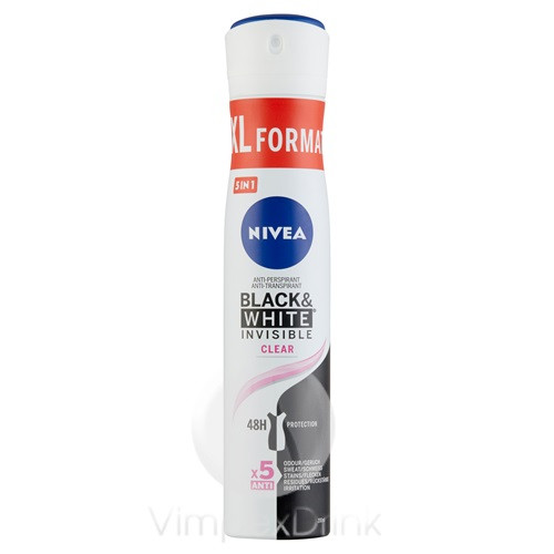 Nivea Deo 200ml B&W Invisible Clear