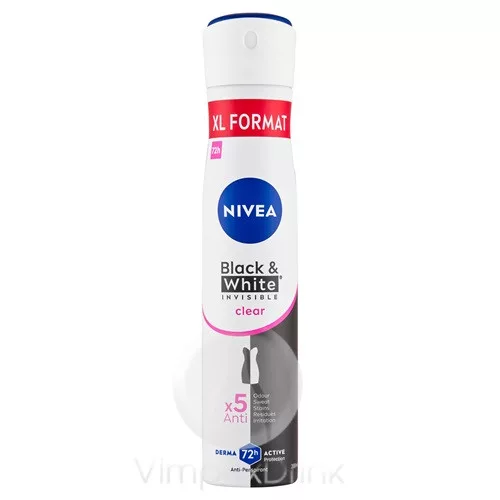 Nivea Deo 200ml B&W Invisible Clear k
