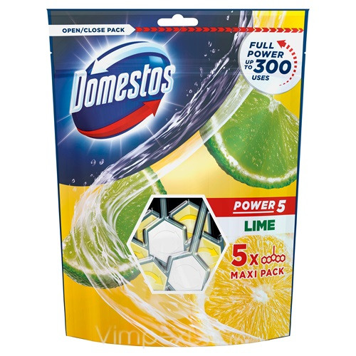 Domestos Power5 WC-rúd 5x55g Lime