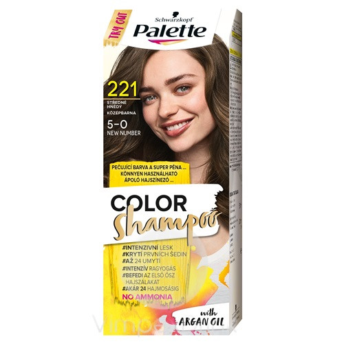 Palette C. Shampoo 5-0 (221) középbarna