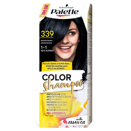 Palette C. Shampoo 1-1 (339) kékesfekete