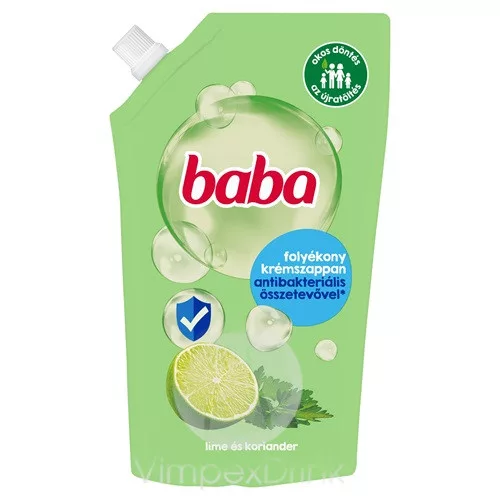 Baba foly.szappan utt. 500ml Antibak.Lime