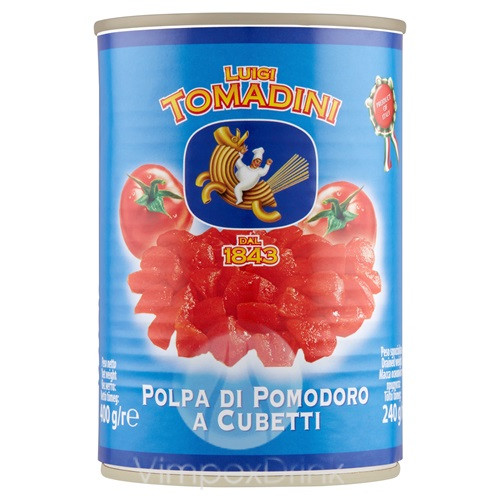 Tomadini Kockázott paradicsom konz.400g