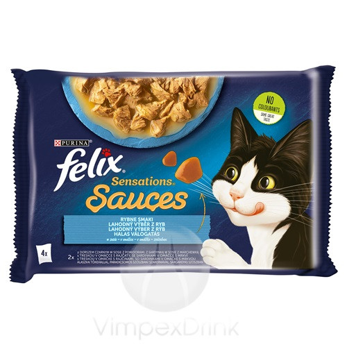 FELIX Sens.Hal vál. nedves macska 4x85g