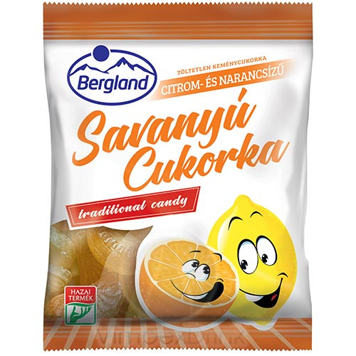 Bergland Savanyú cukor citrom-nar.70g