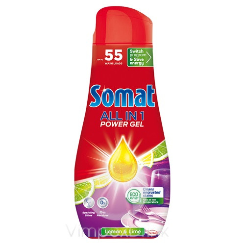 Somat m.gép gél 990ml Allin1 Lemon