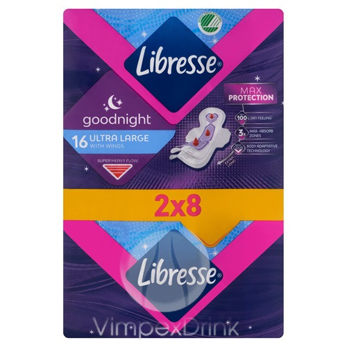 Libresse Ultra Night Large Wing 16db