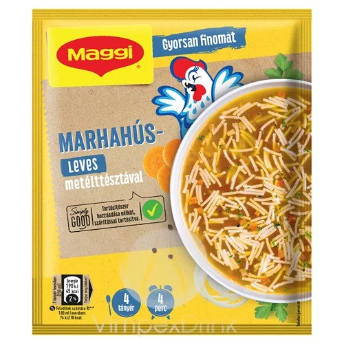 MAGGI Marhahúsleves metélttésztával 58g
