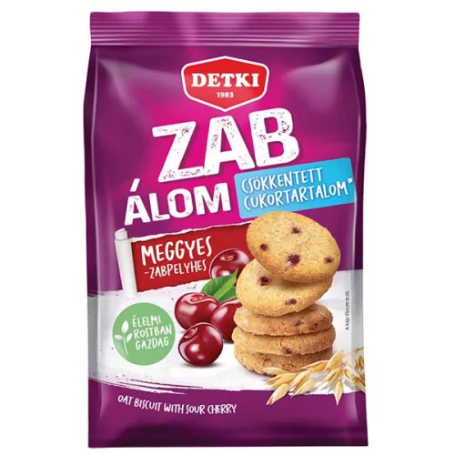 Detki Zab-Álom Meggy Zabpe keksz 150g