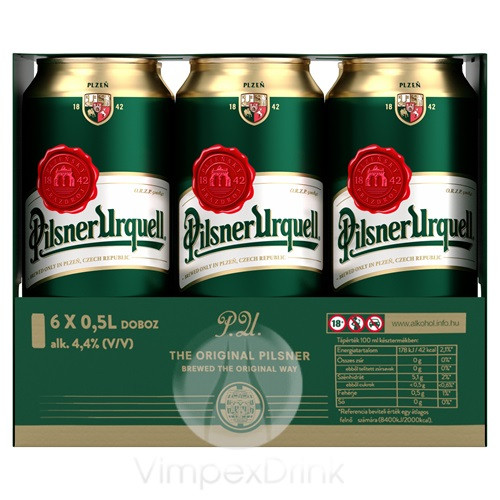 Pilsner Urquell 0,5l 6PACK Dob