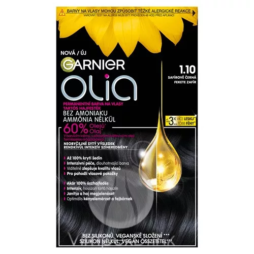 Olia Hajfesték 1.10 Black Sapphire