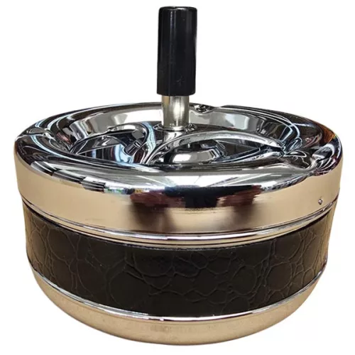 TAB Pörgős hamutál Black PVC 130mm