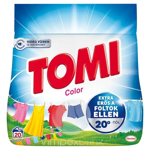 Tomi mosópor 1/1,1kg Color 20 mosás