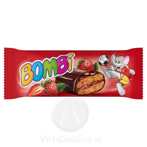 Bombi puszedli szelet - epres 50g /18/