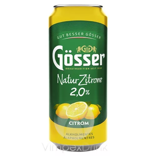 Gösser NaturZitrone 2% 0,5l DOB /24/ DRS