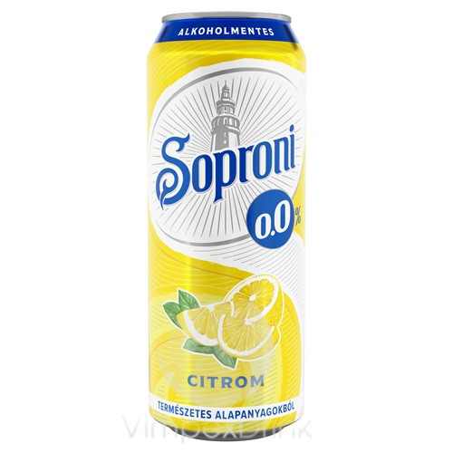 Soproni 0,0% Citrom 0,5l DOB DRS