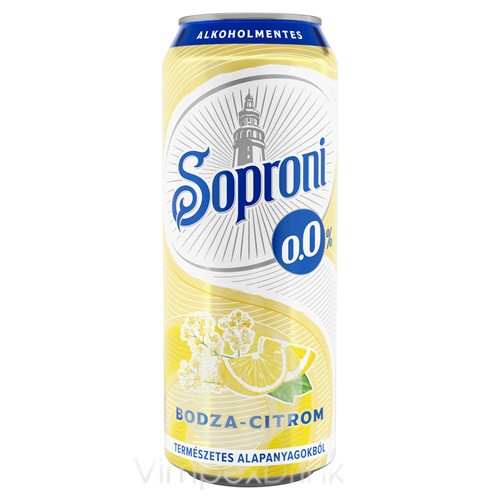 Soproni 0,0% Bodza-citrom DOB 0,5l DRS