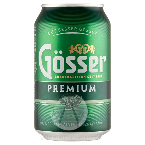 Gösser Premium 0,33l dobozos /24/ - DRS