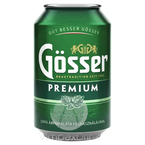 Gösser Premium 0,33l dobozos /24/ - DRS