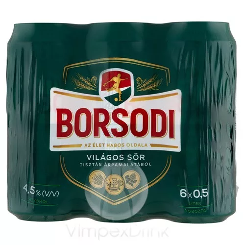 Borsodi Multipack 6*0,5l DOB /4/ - DRS