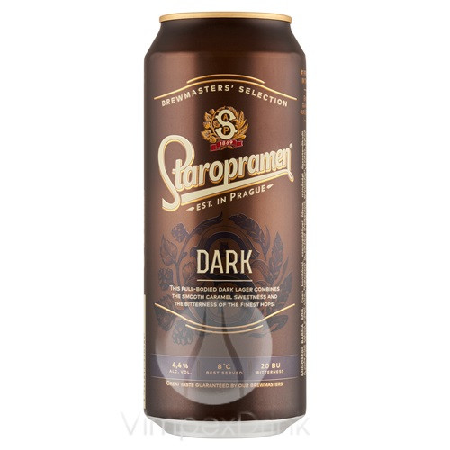 Staropramen DARK 0,5l dobozos /24/-DRS