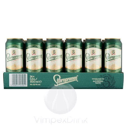 Staropramen 0,5l dobozos /24/ - DRS