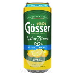 Gösser NaturZitr. citrom 0% 0,5l DOB-DRS